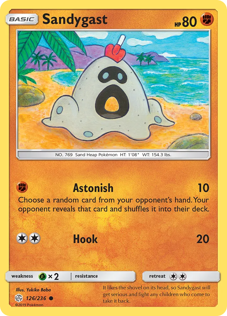 2019 Cosmic Eclipse Sandygast Common #126/236 Common card image