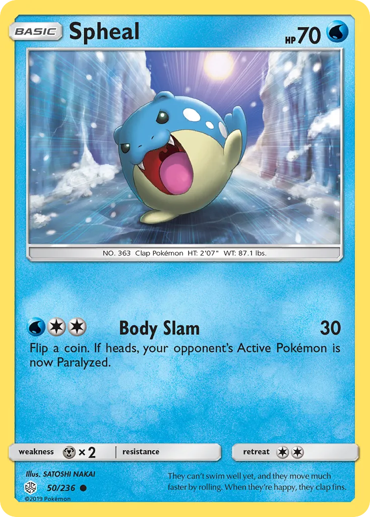 2019 Cosmic Eclipse Spheal #050/236 Common card image