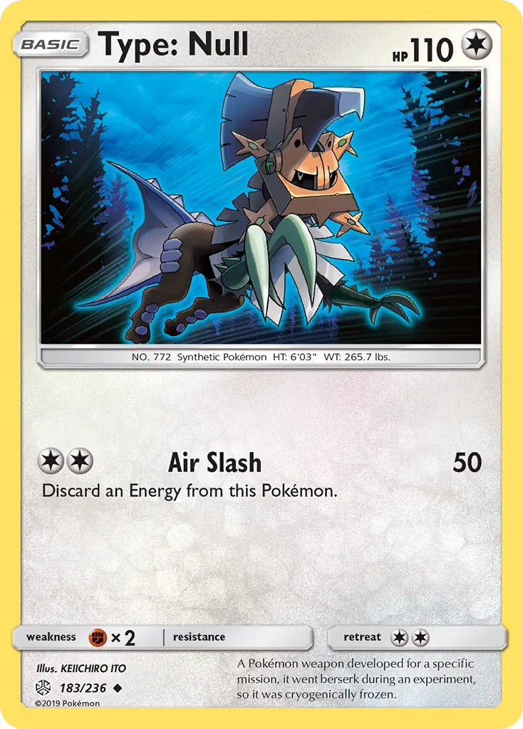 2019 Cosmic Eclipse Type: Null Uncommon #183/236 Uncommon card image