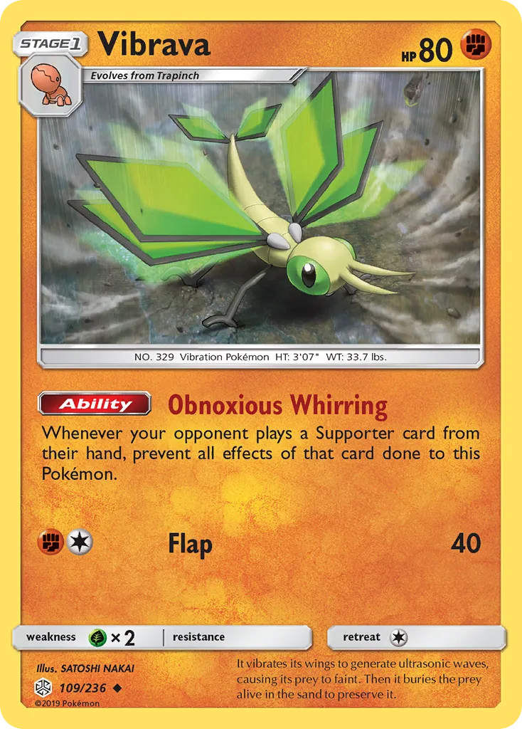 2019 Cosmic Eclipse Vibrava Uncommon #109/236 Uncommon card image