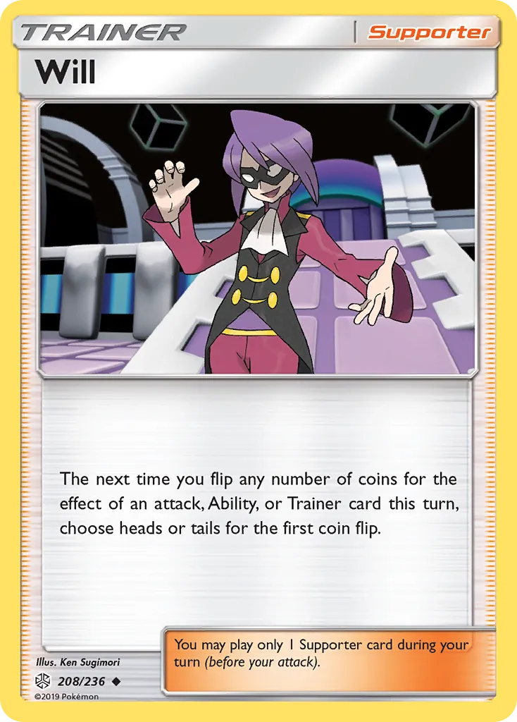 2019 Cosmic Eclipse Will Uncommon #208/236 Uncommon card image