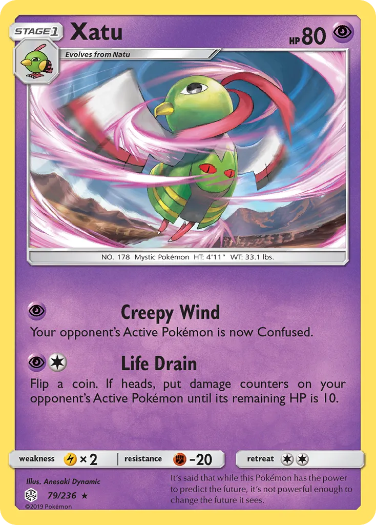 2019 Cosmic Eclipse Xatu Rare #079/236 Rare card image
