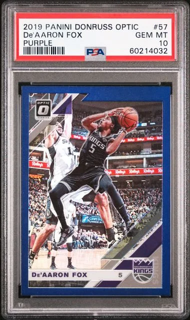 2019 Donruss Optic De'Aaron Fox #57 card image
