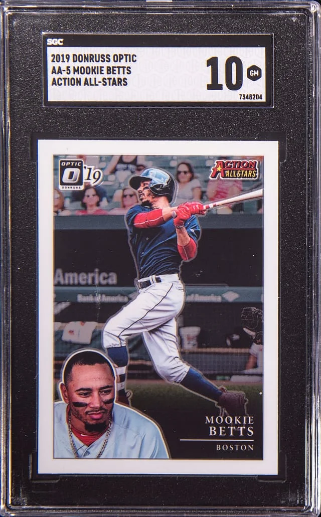 2019 Donruss Optic Mookie Betts Action All-Stars #AA-5 card image