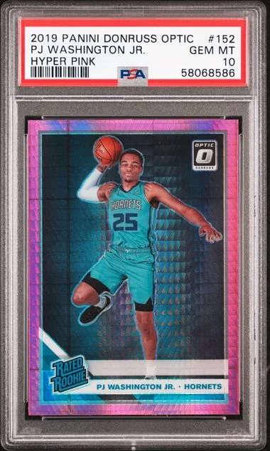 2019 Donruss Optic Pj Washington Jr. Hyper Pink #152 card image