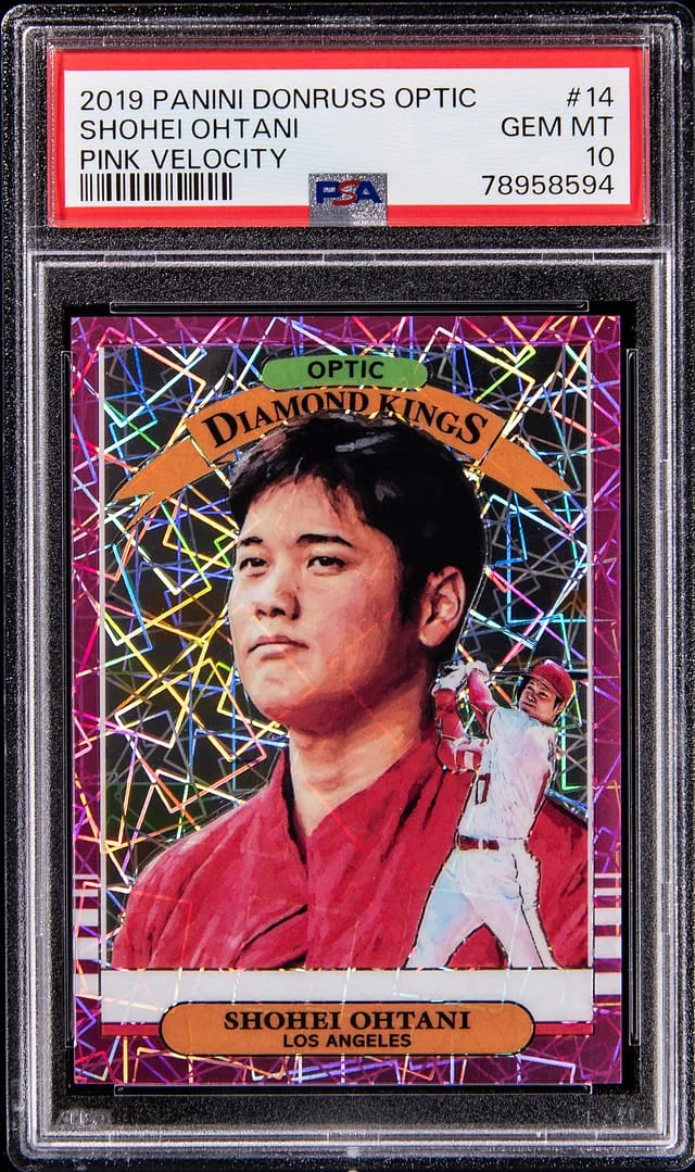2019 Donruss Optic Shohei Ohtani Pink Velocity #14 card image