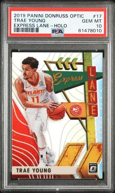 2019 Donruss Optic Trae Young Express Lane #17 card image