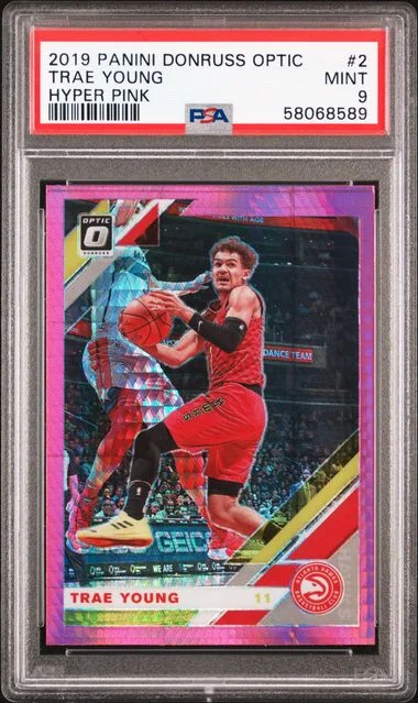 2019 Donruss Optic Trae Young Hyper Pink #2 card image