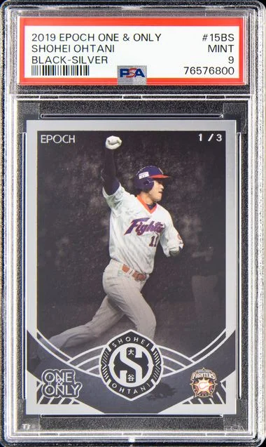 2019 EPOCH The One & Only Black-Silver Shohei Ohtani #15BS card image