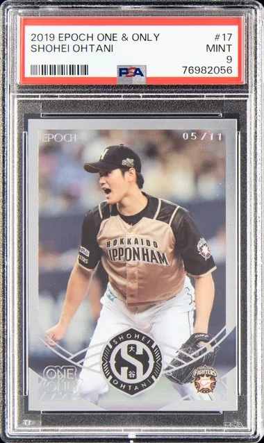 2019 Epoch The One & Only Shohei Ohtani #17 card image