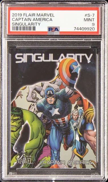 2019 Flair Captain America Marvel Singularity #S-7 card image