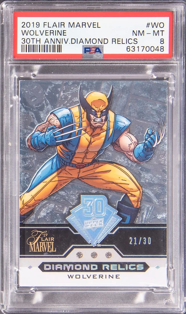 2019 Flair Wolverine Marvel 30TH Anniversary Diamond Relics #30TH-WO card image