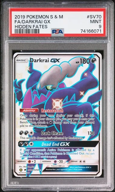 2019 Hidden Fates Darkrai GX #SV70 Unlisted card image