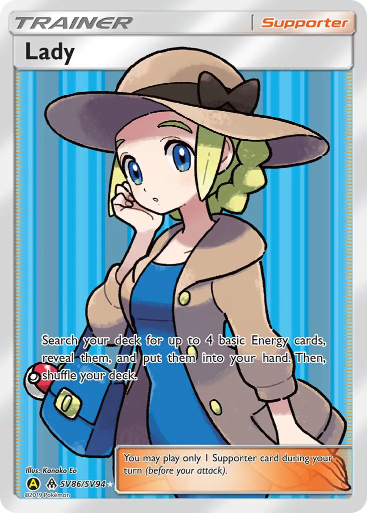 2019 Hidden Fates Shiny Vault Lady Rare Ultra #SV86 Rare Ultra card image