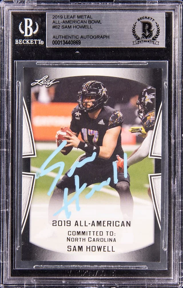 2019 Leaf Metal Sam Howell All-American Bowl #62 card image