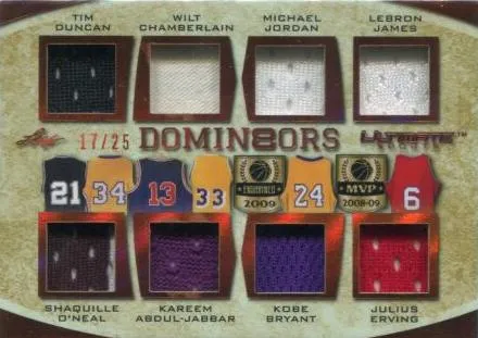 2019 Leaf Ultimate Sports Michael Jordan Ultimate Domin8ors Relics #UD8-02 card image
