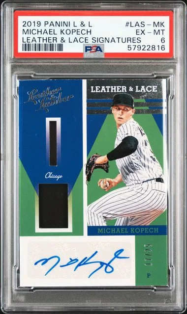 2019 Leather & Lumber Leather & Lace Signatures Michael Kopech #LAS-MK card image