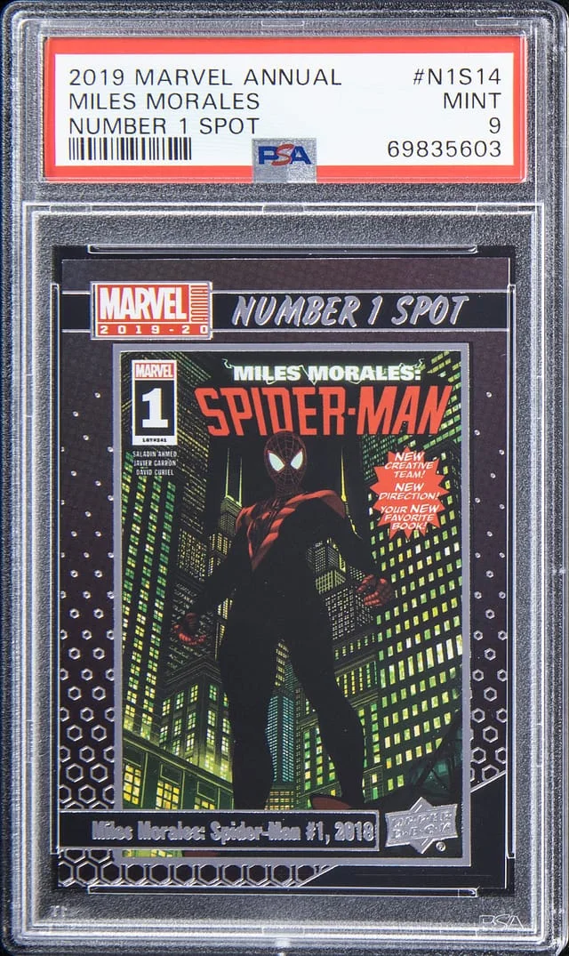 2019 Marvel Annual Number 1 Spot Miles Morales #N1S14 card image