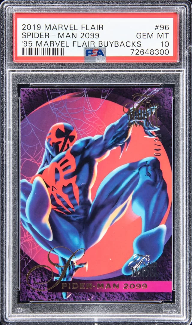2019 Marvel Flair 1995 Marvel Flair Buybacks Spider-Man 2099 #96 card image