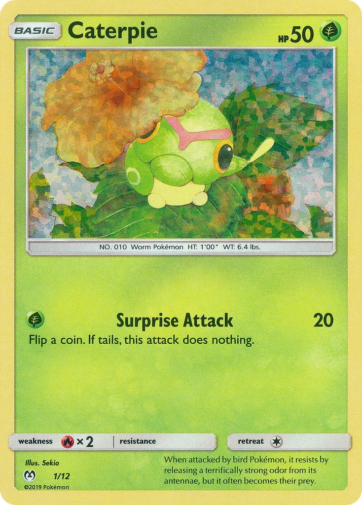 2019 McDonald's Collection 2019 Caterpie McDonald's Promo #01/12 McDonald's Promo card image