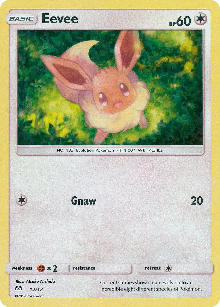 2019 McDonald's Collection 2019 Eevee McDonald's Promo #12/12 McDonald's Promo card image