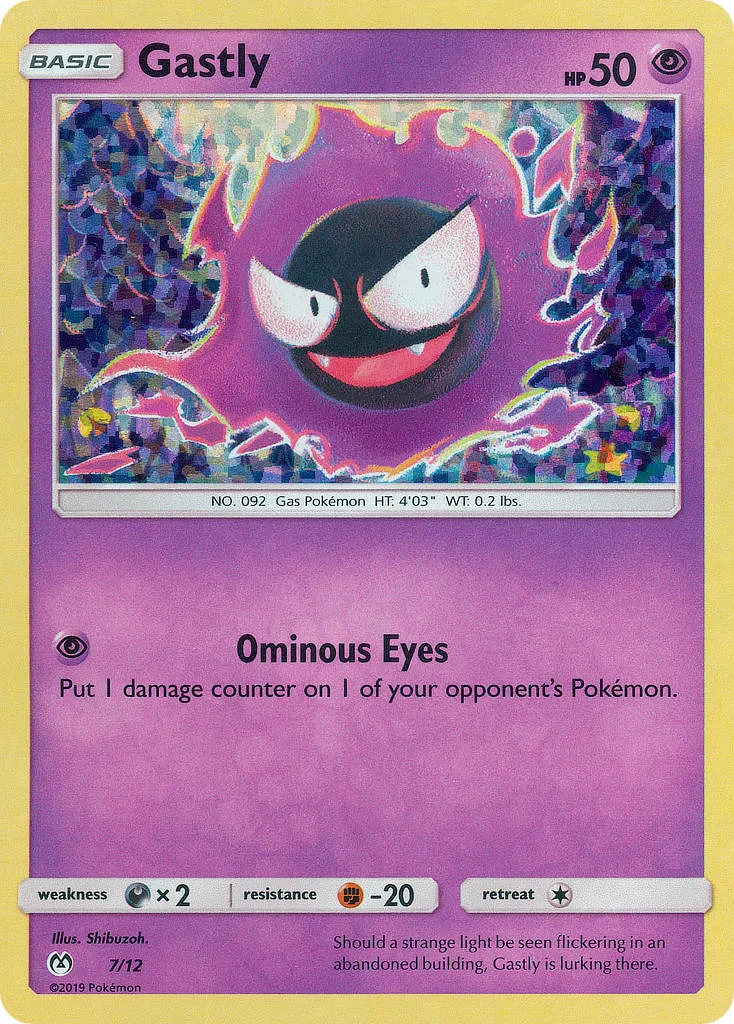 2019 McDonald's Collection 2019 Gastly McDonald's Promo #07/12 McDonald's Promo card image
