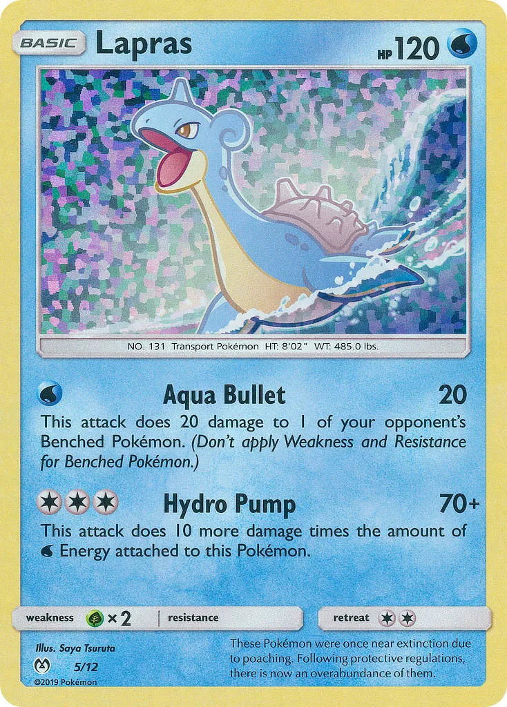 2019 McDonald's Collection 2019 Lapras McDonald's Promo #05/12 McDonald's Promo card image