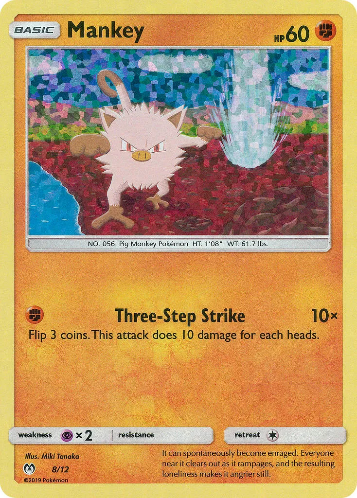 2019 McDonald's Collection 2019 Mankey McDonald's Promo #08/12 McDonald's Promo card image