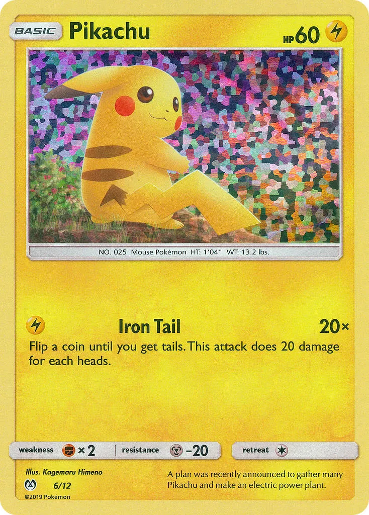 2019 McDonald's Collection 2019 Pikachu McDonald's Promo #06/12 McDonald's Promo card image