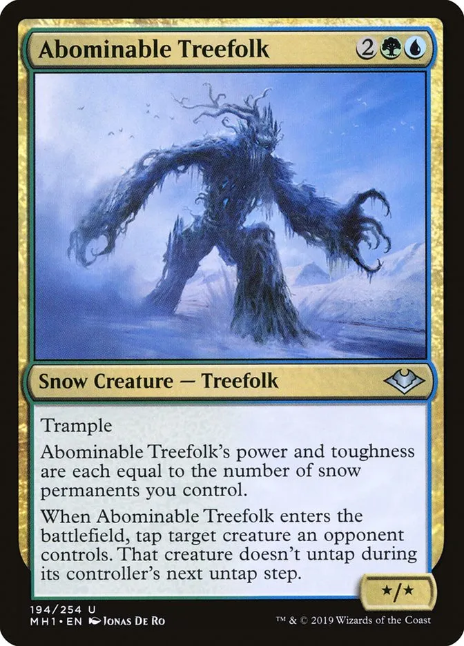 2019 Modern Horizons Abominable Treefolk uncommon #194 unlisted card image