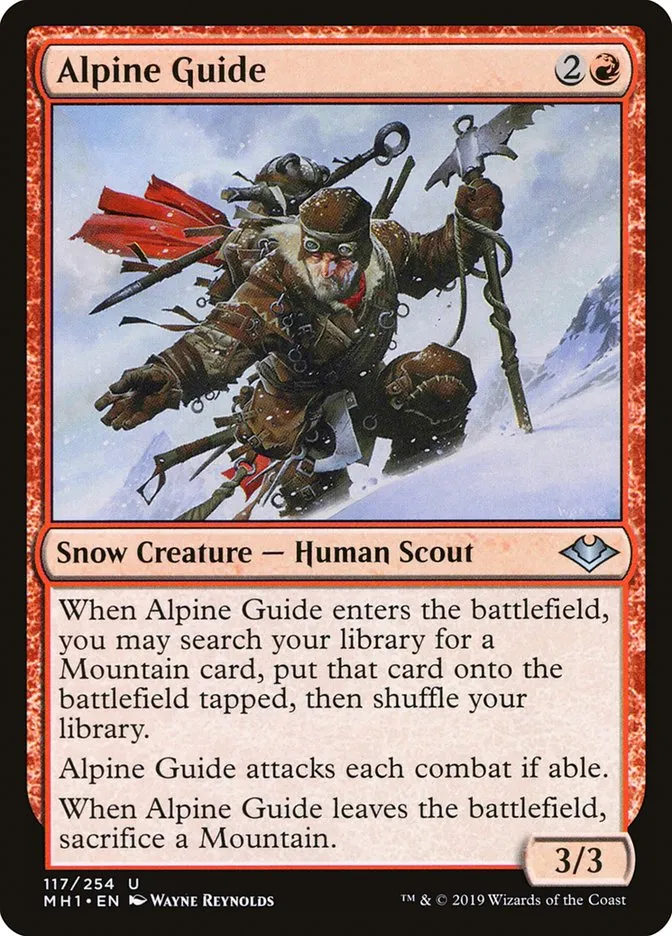 2019 Modern Horizons Alpine Guide uncommon #117 unlisted card image