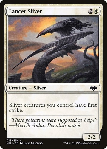 2019 Modern Horizons Art Series Lancer Sliver // Lancer Sliver common #24 unlisted card image