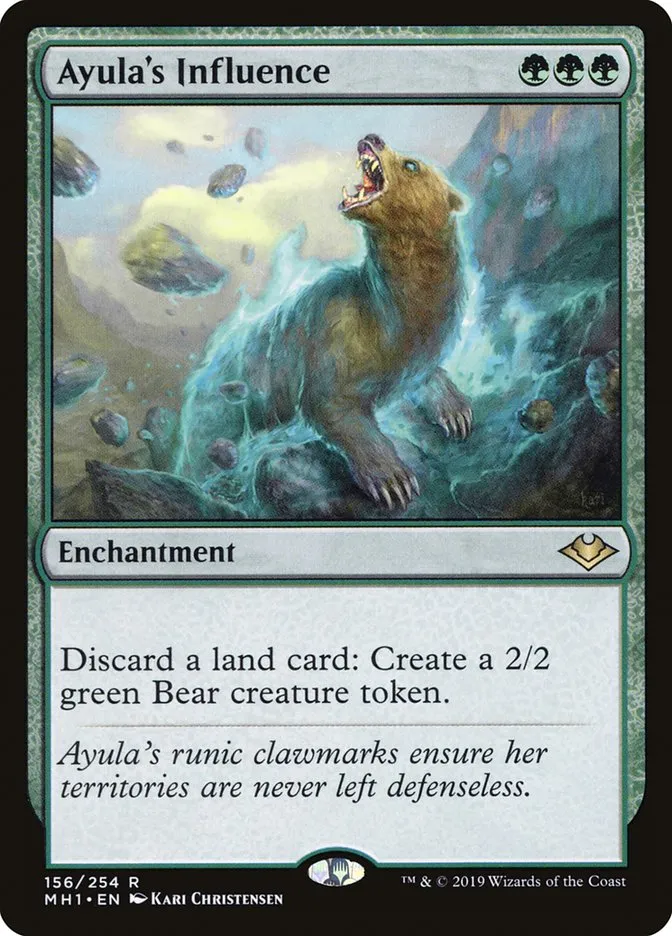 2019 Modern Horizons Ayula's Influence rare #156 unlisted card image