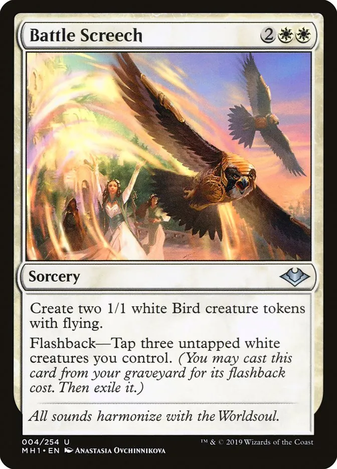 2019 Modern Horizons Battle Screech uncommon #4 unlisted card image
