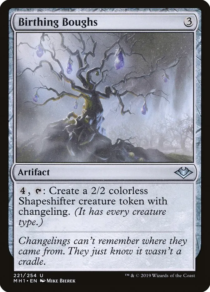 2019 Modern Horizons Birthing Boughs uncommon #221 unlisted card image
