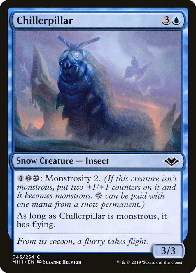 2019 Modern Horizons Chillerpillar common #43 unlisted card image