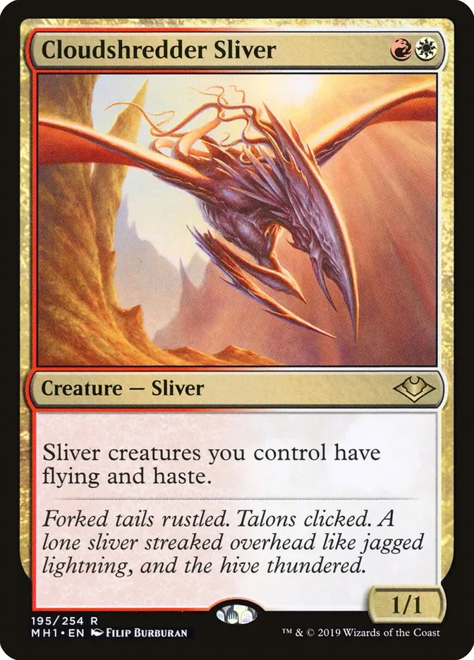 2019 Modern Horizons Cloudshredder Sliver rare #195 unlisted card image