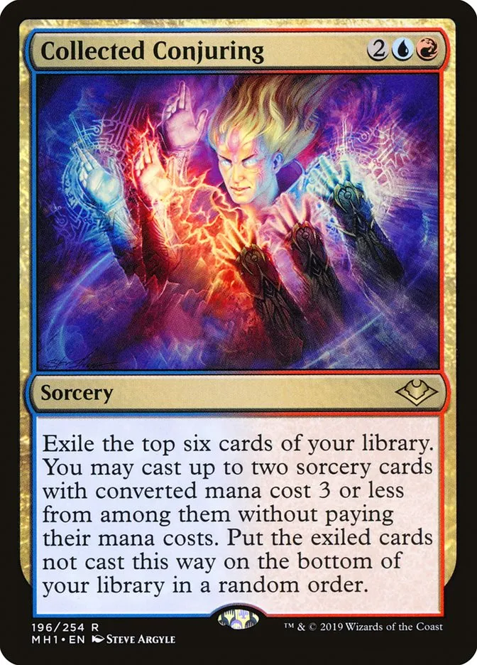 2019 Modern Horizons Collected Conjuring rare #196 unlisted card image