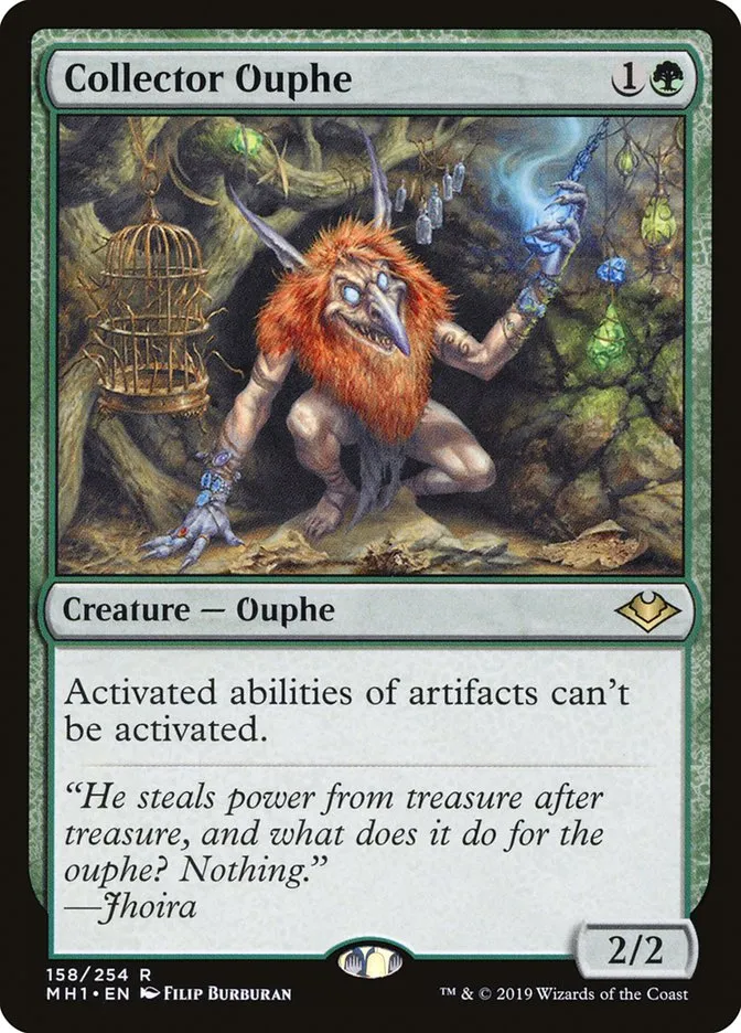 2019 Modern Horizons Collector Ouphe rare #158 unlisted card image