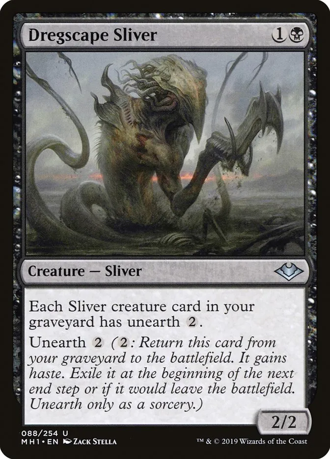 2019 Modern Horizons Dregscape Sliver uncommon #88 unlisted card image