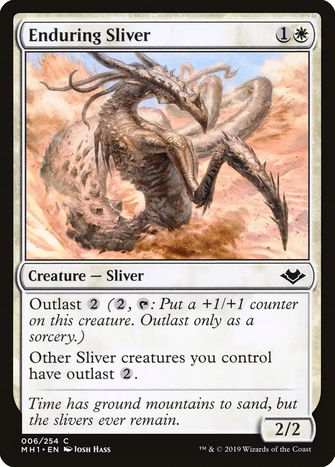 2019 Modern Horizons Enduring Sliver common #6 unlisted card image