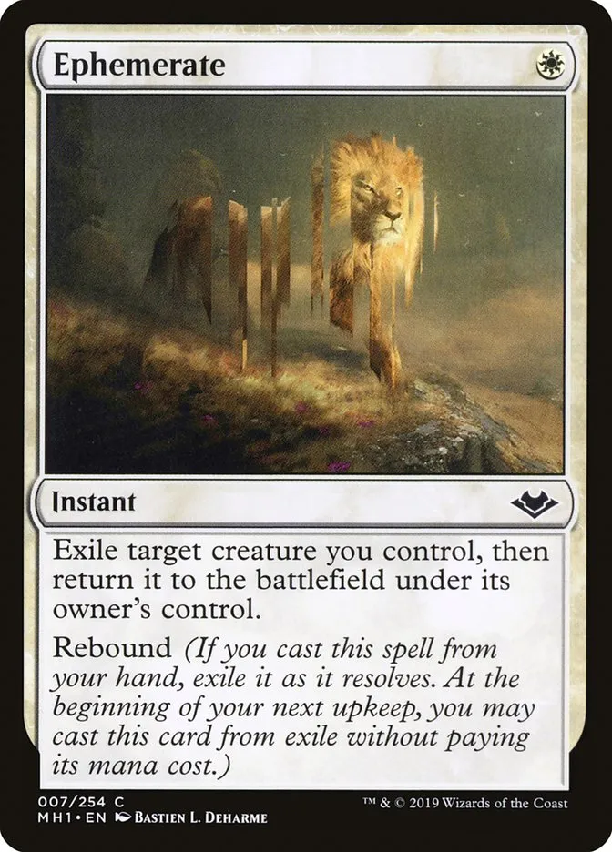 2019 Modern Horizons Ephemerate common #7 unlisted card image