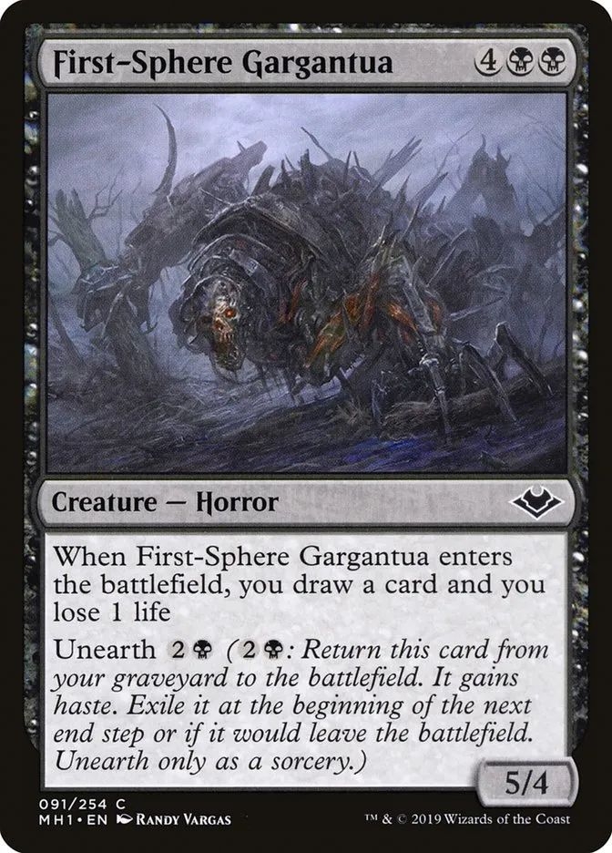 2019 Modern Horizons First-Sphere Gargantua common #91 unlisted card image