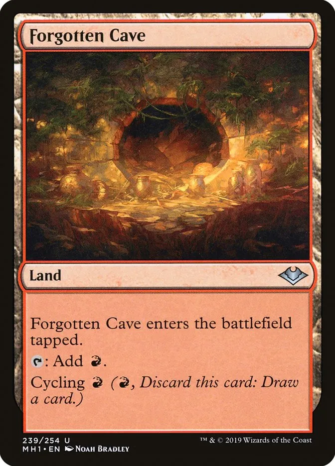 2019 Modern Horizons Forgotten Cave uncommon #239 unlisted card image