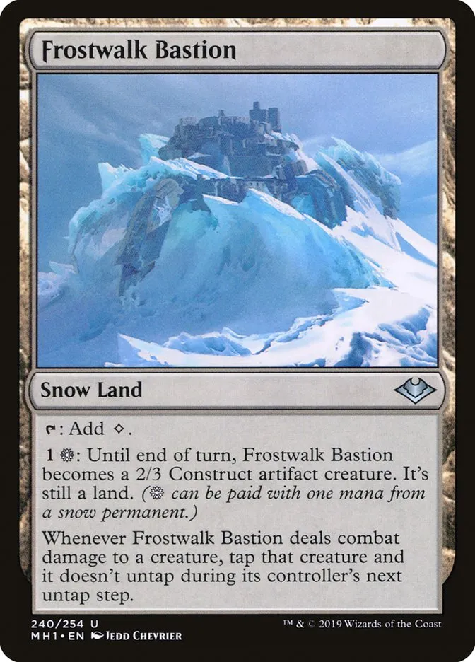 2019 Modern Horizons Frostwalk Bastion uncommon #240 unlisted card image