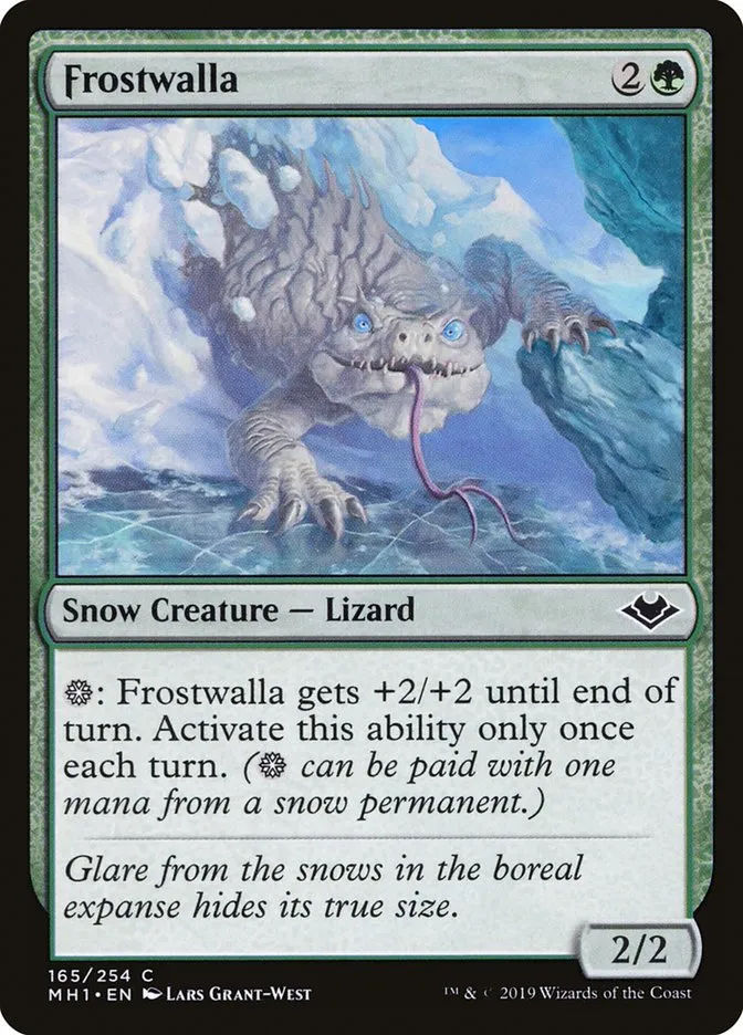 2019 Modern Horizons Frostwalla common #165 unlisted card image