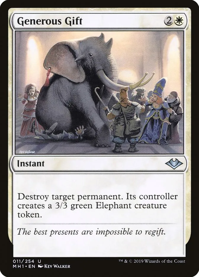2019 Modern Horizons Generous Gift uncommon #11 unlisted card image