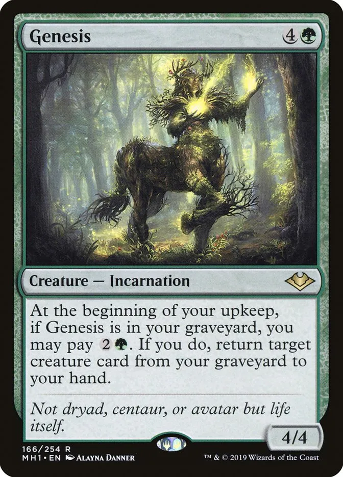 2019 Modern Horizons Genesis rare #166 unlisted card image