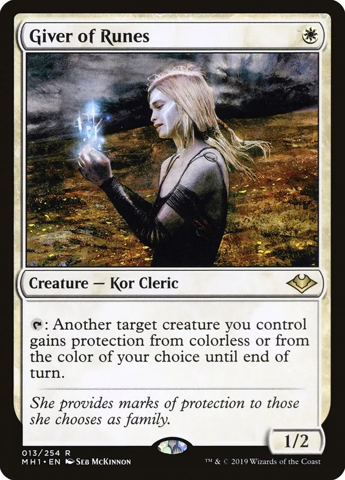 2019 Modern Horizons Giver of Runes rare #13 unlisted card image