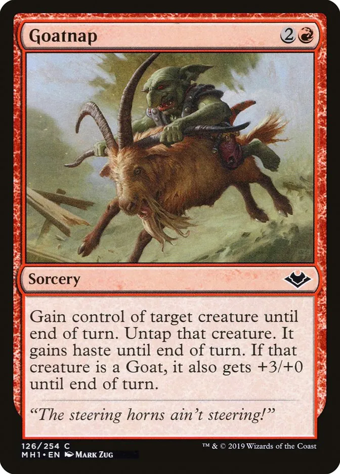 2019 Modern Horizons Goatnap common #126 unlisted card image